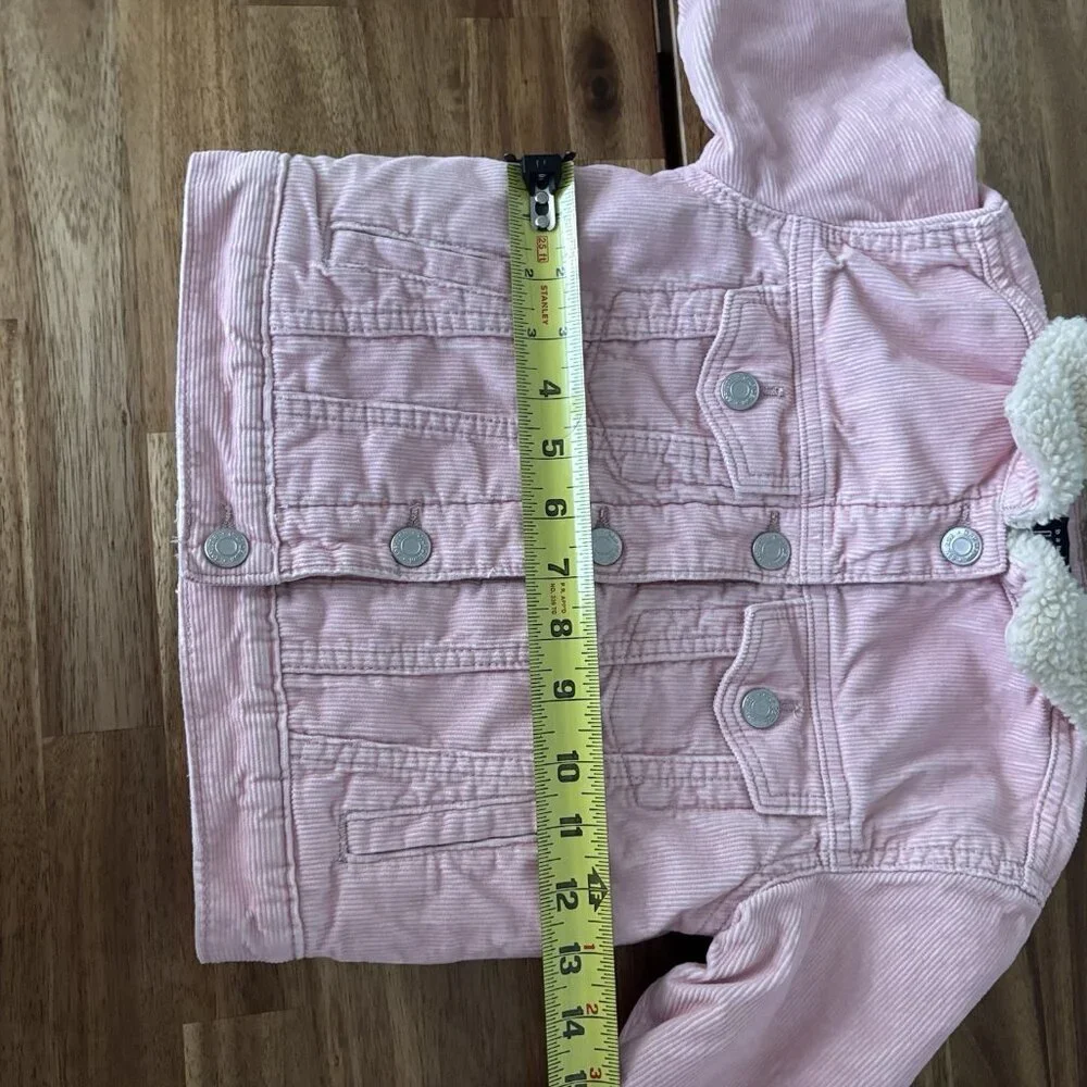 Gap‎ Toddler 3T Pink Corduroy Jacket Shearling Lined Western Neutrals School